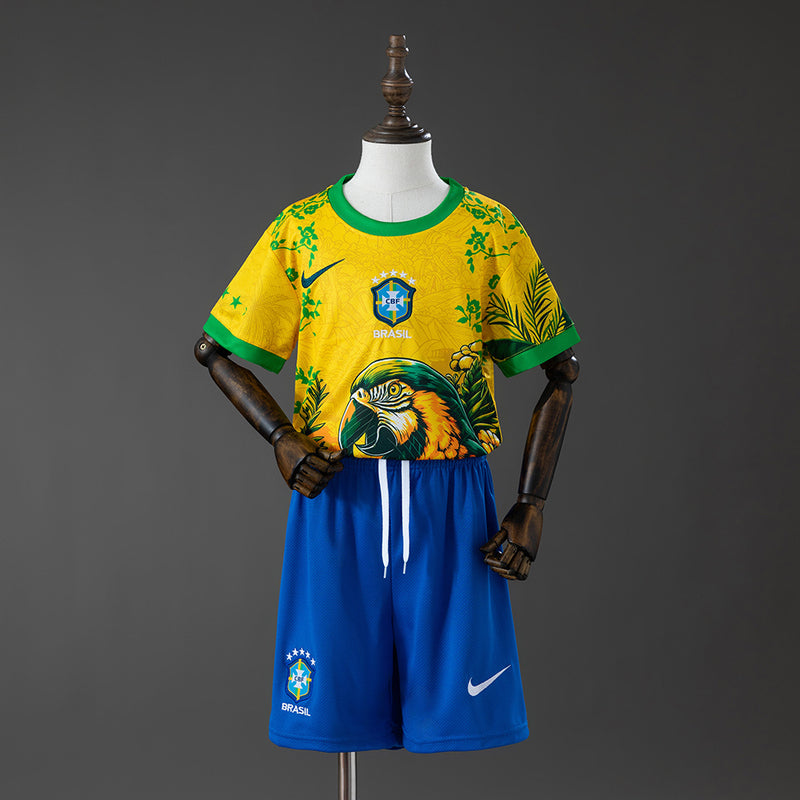 Kinder Brasilien Trikot WM 2026 Special Fußballtrikot Fußballhemd