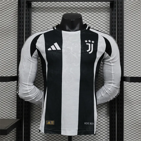 Player Version Juventus Home Jersey 24/25 Football Kit Long Sleeves