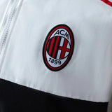 AC Milan Windbreaker 2025/26 White Football Kit - PalmSportss