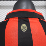 Player Version AC Milan Jersey 25/26 Long sleeves 125-Year Anniversary Football Kit Soccer Jersey - PalmSportss