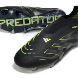 Predator Elite Laceless FG Black/Green