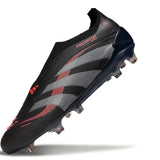 Predator Elite Laceless FG Black/Red