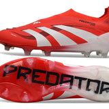 Predator Elite Laceless FG Red/White