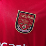Arsenal Jersey 2001-02  Home Retro Football Kit Long Sleeves