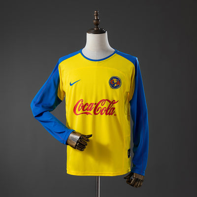Club America Heimtrikot 2003-2004 Retro-Fußballtrikot Langarm-Fußballshirt