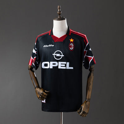 AC Mailand Trikot 1997-98 Drittes Schwarz Retro Fußball-Kit