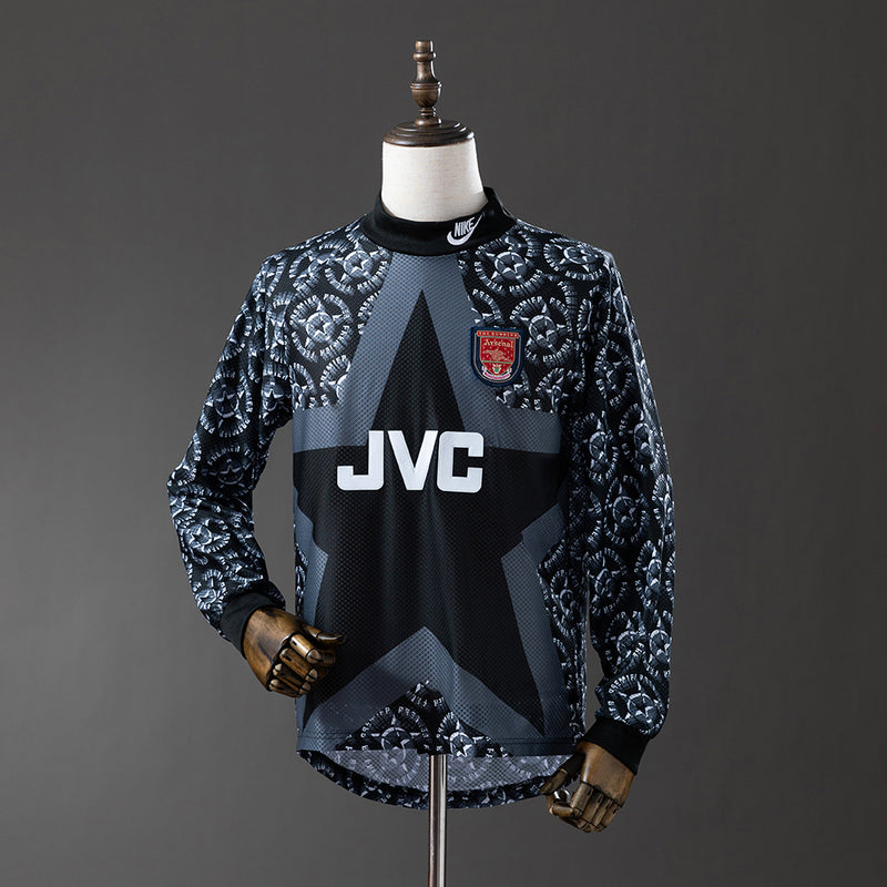 Arsenal Trikot 2001-02 Torwart Retro Fußballtrikot Langarm