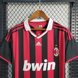 AC Milan Jersey 09/10 history retro Football kit Custom Name 2009 2010 Soccer Sport Shirt