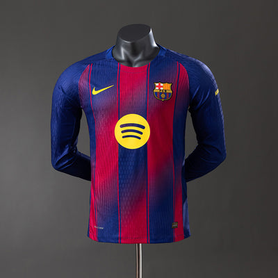 Barcelona Trikot 25/26 Heimtrikot Langarm Spielerversion