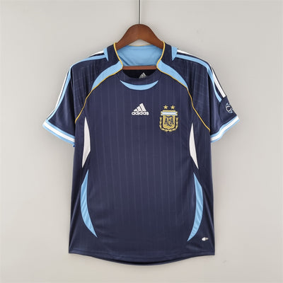 Argentinien Auswärtstrikot 2006 Retro Fußball Trikot