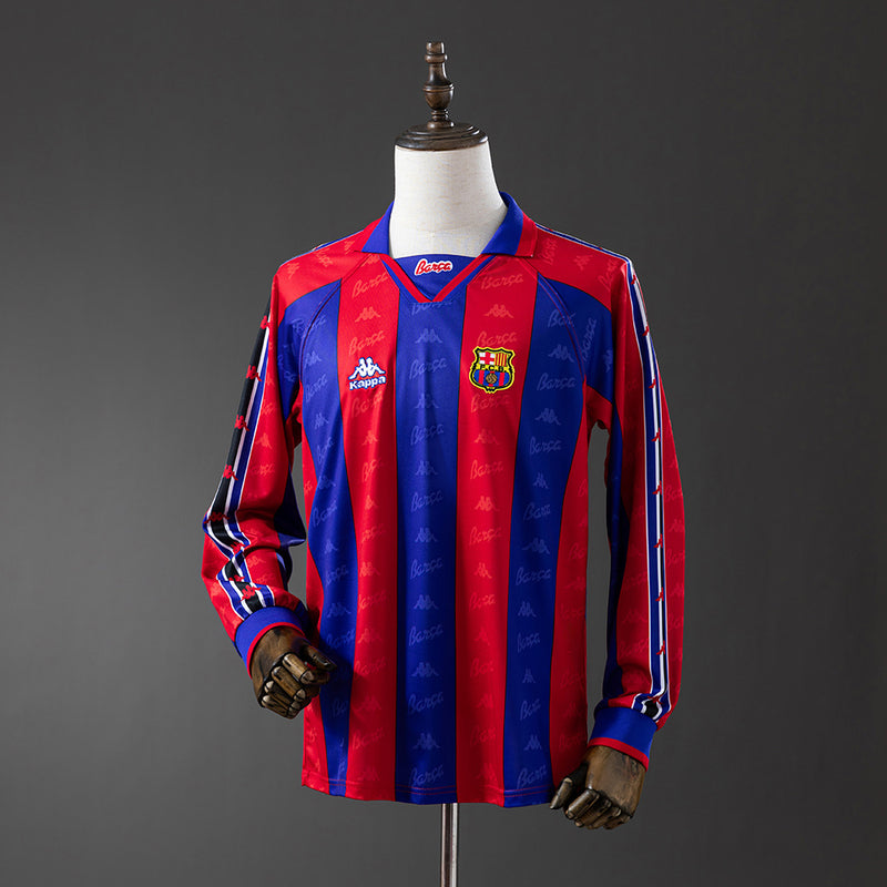 Barcelona Trikot 1996-97 Retro Heimtrikot Langarm