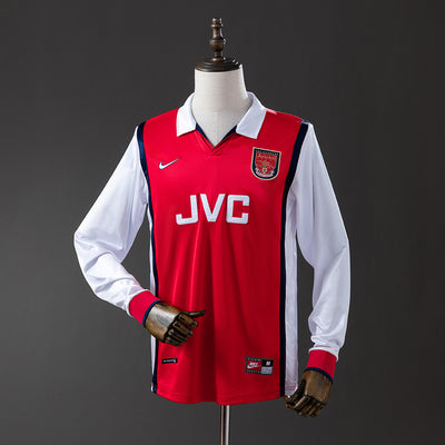 Arsenal Trikot 1998-99 Heim Retro Fußball-Trikot Langarm