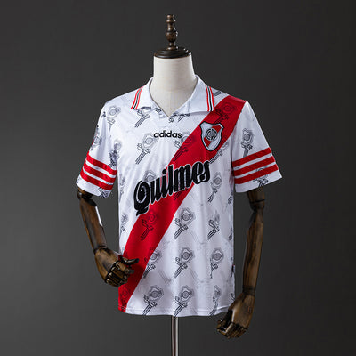 River Plate Trikot 1995-96 Heim Retro Fußball Trikot