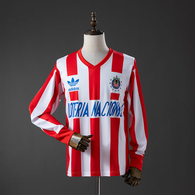 Retro Chivas Heimtrikot 1991-1992 Langarm Fußball Trikot