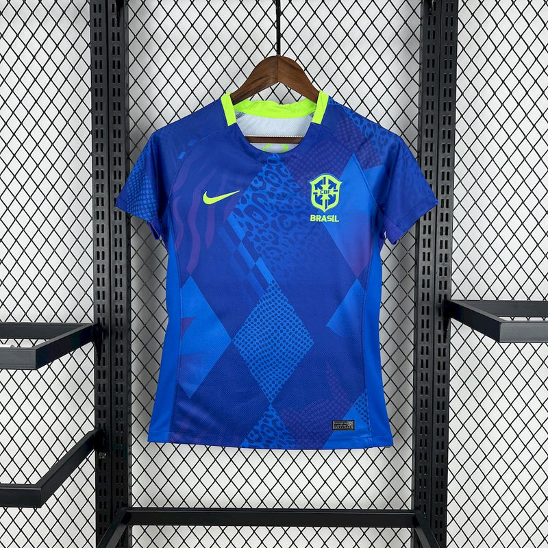 Damen Brasilien Auswärtstrikot 2025 Fußball Trikot