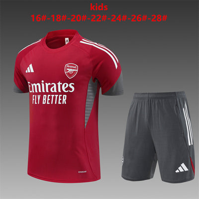 Kinder Arsenal Trainingsanzüge 25-26 Fußballtrikot