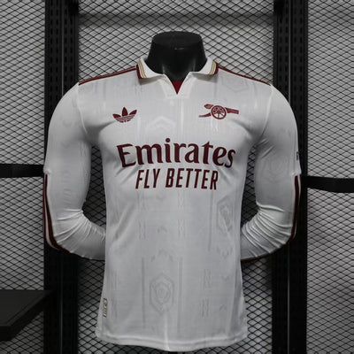 Spielerversion Arsenal Trikot 25/26 Auswärts Langarm Fußballtrikot