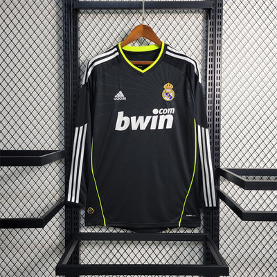Langarm Real Madrid Trikot 10/11 Historie Retro Fußballtrikots Personalisierter Name 2010 2011 Fußballmannschafts-Shirt
