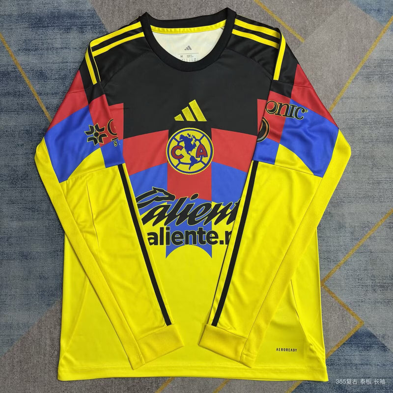 Club América Trikot 25/26 Heim Langarm Fußballtrikot