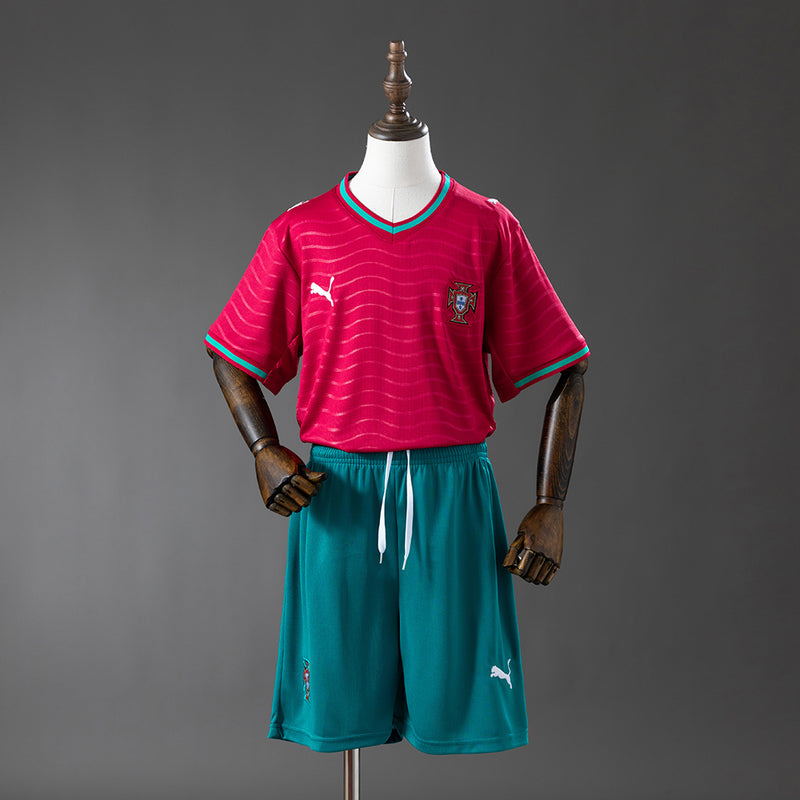 Kinder Portugal Trikot WM 2026 Heimtrikot