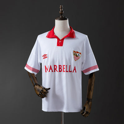 Sevilla Trikot 1994-96 Heim Retro Fußball Trikot