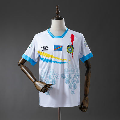 Kongo Trikot Fußball-Kit 2026 WM Weiß Blau