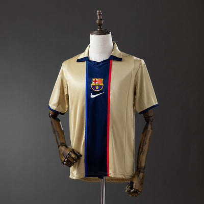 Barcelona Trikot 2001-02 Auswärts Retro Fußballtrikot