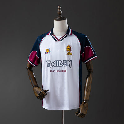 West Ham United Trikot 1999 Auswärts Retro Fußball-Kit