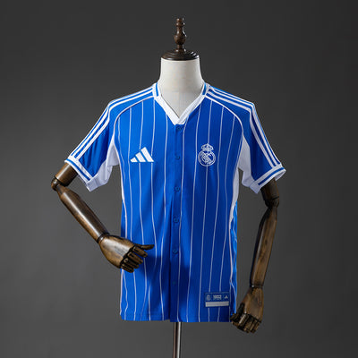 Real Madrid Trikot 25/26 Blaues Baseball-Kit