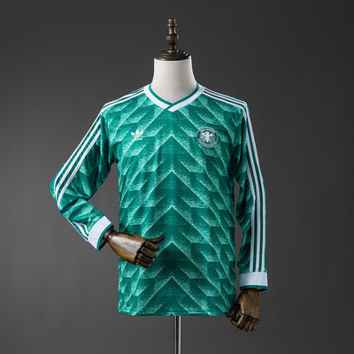 Deutschland Auswärtstrikot 1990 Retro Langarm Fußball Trikot