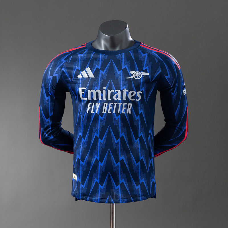Arsenal Trikot 25/26 Auswärts Langarm Fußball-Kit Spielerversion