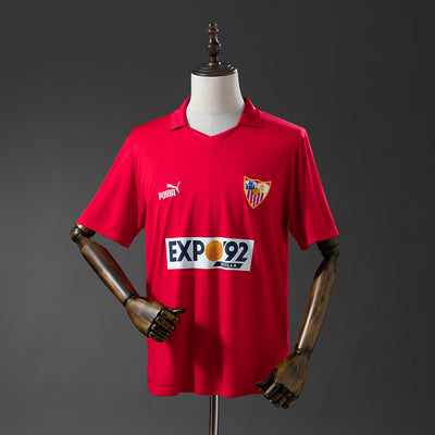 Sevilla Trikot 1987-90 Auswärts Retro-Fußballtrikot