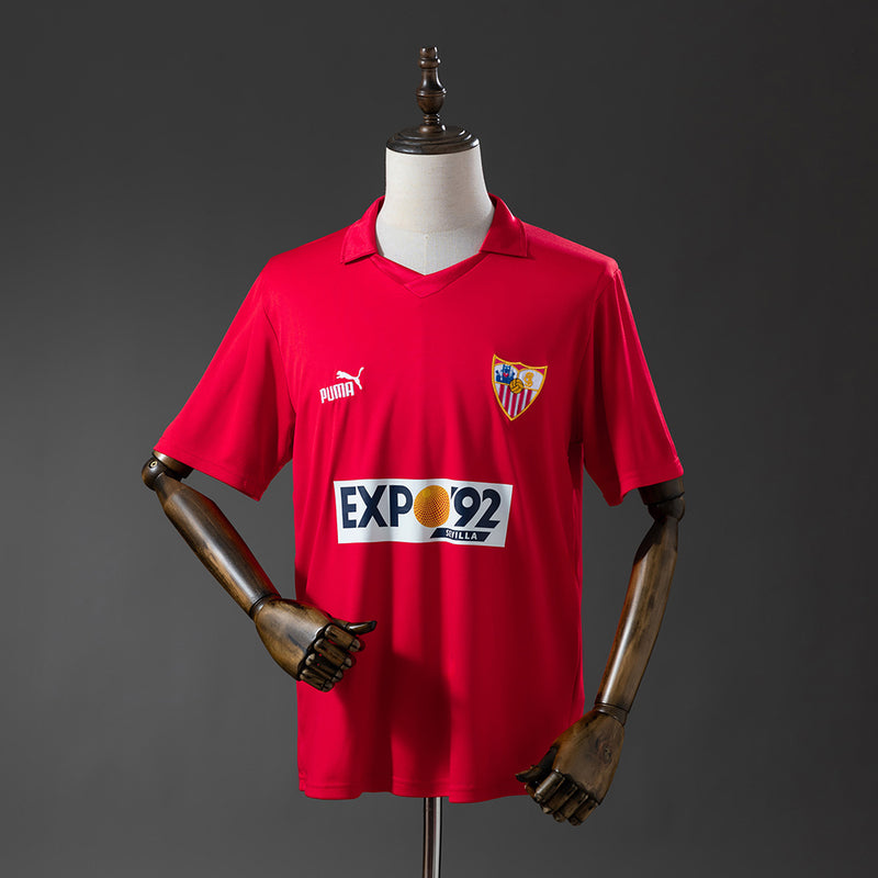 Sevilla Trikot 1987-90 Auswärts Retro-Fußballtrikot