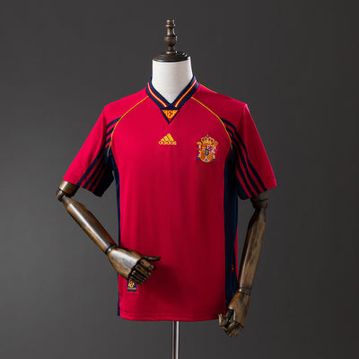 Spanien Trikot 1998 Home Retro Fußball-Kit