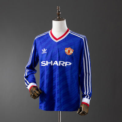 Man United Trikot 1986-88 Drittes Retro-Trikot Langarm