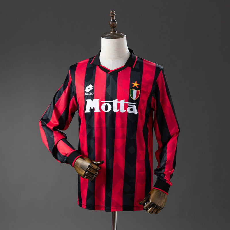 AC Mailand Trikot 1993-94 Heim Retro Fußballtrikot Langarm