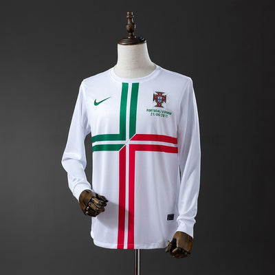 Portugal Trikot 2012 Auswärts Retro Fußballtrikot Langarm