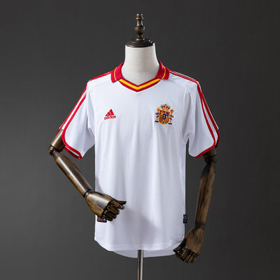 Spanien Trikot 2000 Auswärts Retro Fußballtrikot