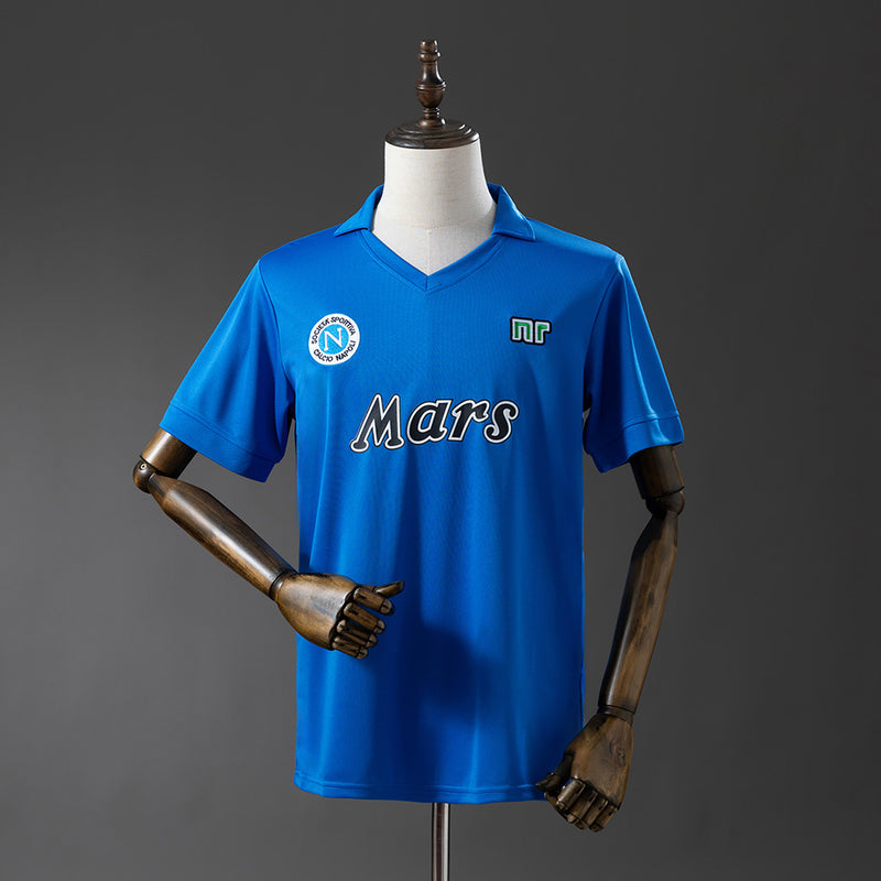 Napoli Trikot 1989-90 Heim Retro Fußball-Kit