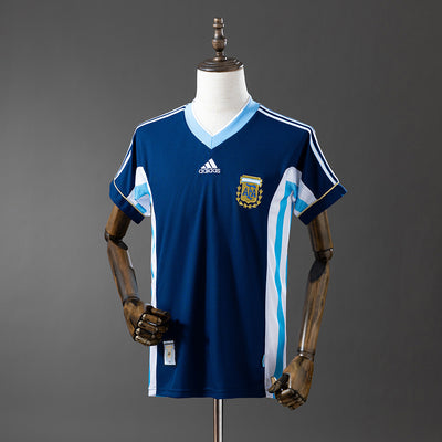 Argentinien Trikot 1998 Auswärts Retro Fußballtrikot