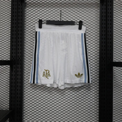 Player Version Argentina Shorts 2025 White Football Kit Soccer Shorts