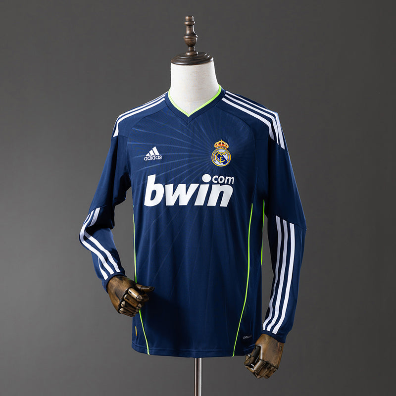 Real Madrid Trikot 2010-11 Auswärts Retro-Kit Langarm