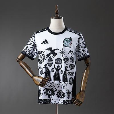 Mexiko Trikot 2026 Schwarz Weiß Besonderes Fußballtrikot