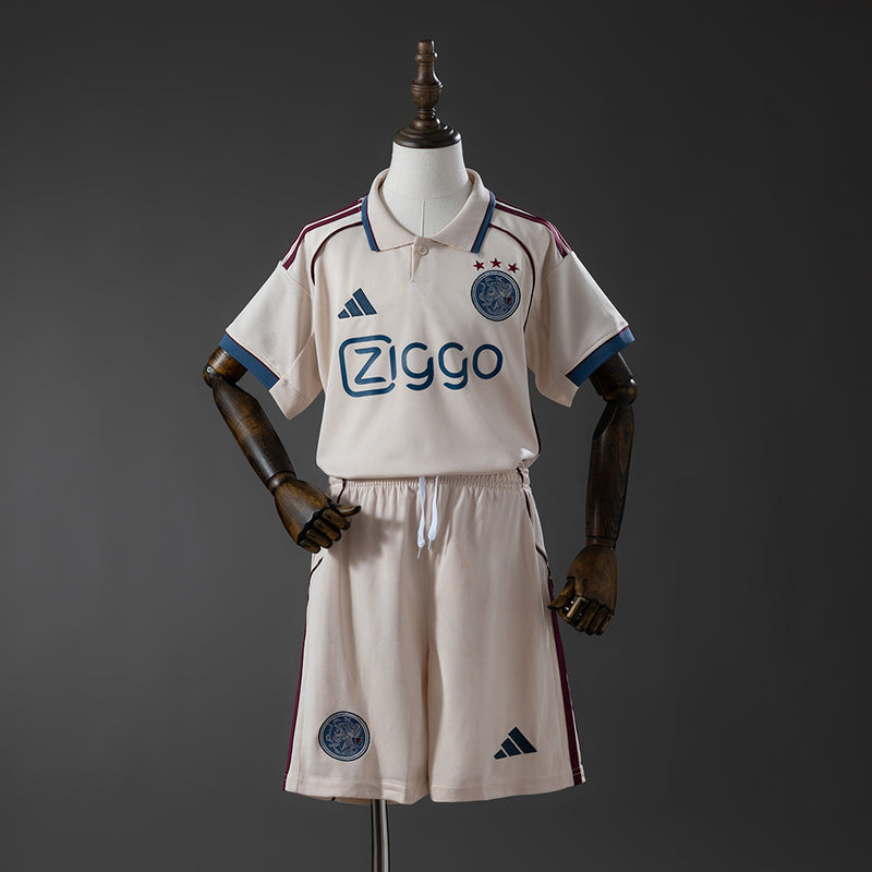 Kinder Ajax Auswärtstrikot 2025/26 Fußballtrikot