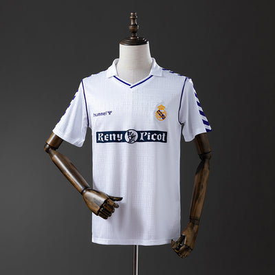Real Madrid Trikot 1989-90 Heim Retro Fußball-Trikot