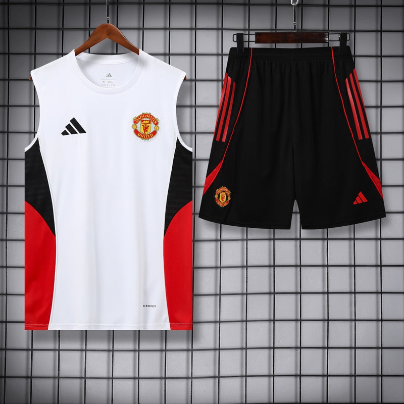 Man United Vest Set Training Tracksuits 25/26 Football Kit Soccer Jersey