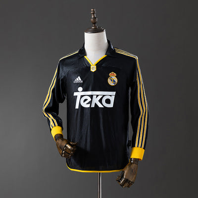 Real Madrid Trikot 1998-00 Auswärts Retro-Kit Langarm