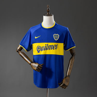 Boca Juniors Trikot 2000-01 Heim Retro Fußball-Kit