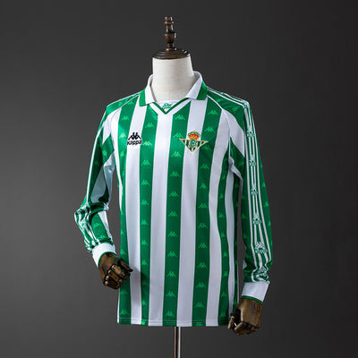 Real Betis Trikot 1995-97 Heim Retro Fußball Trikot Langarm