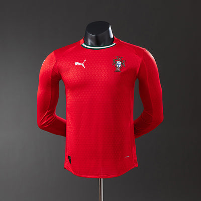 Portugal Trikot 2025/26 Heim-Fußballtrikot Langarm Spielerversion